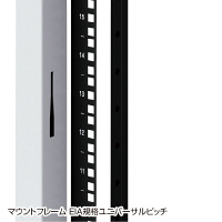 サンワサプライ 19インチサーバーラック メッシュパネル仕様（42U） CP-SVN4210MGY 1台（直送品）