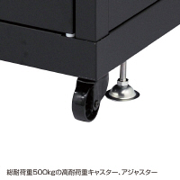 サンワサプライ 19インチサーバーラック メッシュパネル仕様（42U） CP-SVN4290MBK 1台（直送品）