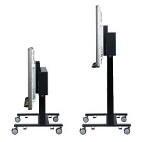 サンワサプライ 60型～84型対応 電動上下昇降液晶・プラズマディスプレイスタンド（高耐荷重仕様） CR-PL24BK 1台（直送品）