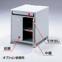 サンワサプライ eデスク Pタイプ 幅700×奥行550×高さ500mm ED-P7055LN 1台（直送品）