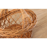 サンフラワーラタン Breezeシリーズ ラタン ナチュラルバスケット GK783ME 1個（直送品）