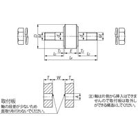 椿本チエイン 軸付ベアリングローラ(Rローラ) JBR10Nー2 1個（直送品）