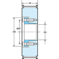 椿本チエイン PXロックプーリ Sタイプ P5M形 PT50P5M25AFーFS2418 1個（直送品）