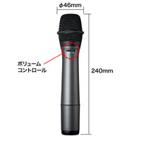 サンワサプライ ワイヤレスマイク MM-SPHMW3（直送品）