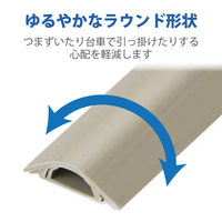 エレコム 床用モール (長さ1m・ベージュ) LD-GA1207 1個