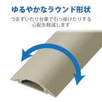 エレコム 床用モール (長さ1m・ベージュ) LD-GA1407 1個