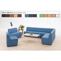 【軒先渡し】オリバー システムソファ Hygiene 幅900mm ライトブラウン 1台（直送品）