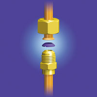 アサダ フレア継手漏れ防止パッキン”フレアタイト”　1／4　（10個入） FT0414 1袋