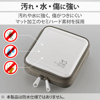 エレコム（ELECOM） Blu-ray対応ファスナーケース（32枚） セミハード ホワイト CCD-HB32WH 1個