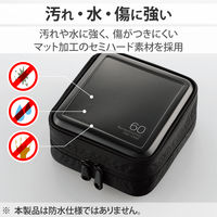 エレコム（ELECOM） Blu-ray対応ファスナーケース（60枚） セミハード ブラック CCD-HB60BK 1個