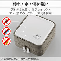 エレコム（ELECOM） Blu-ray対応ファスナーケース（60枚） セミハード ホワイト CCD-HB60WH 1個