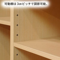 白井産業 ランドキッズ キッズ向けランドセルラック キャスター付 ナチュラル 幅627×奥行393×高さ933mm 1台（直送品）