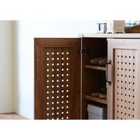 佐藤産業 GENKA ジェンカ シューズボックス ダークナチュラル 幅580×奥行350×高さ935mm GK95-60 1台（直送品）