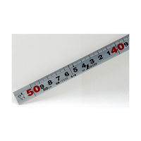 シンワ測定 曲尺角厚 シルバー 50cm 表裏同目 JIS 10030 1本