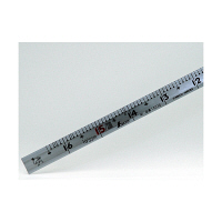 シンワ測定 曲尺角厚 シルバー 裏目盛（角目・丸目・返し目・吉凶尺・ホゾ穴測定目盛） 重宝 1尺6寸/呼寸52cm 10372 1本（直送品）