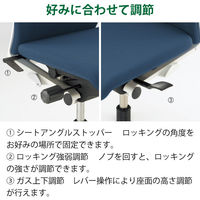 【設置込】イトーキ フルゴチェア ハイバック ハンガーなし 肘なし キャスター脚 座面回転 ブラックT/ブラックT KF430DLM-T1T1（直送品）