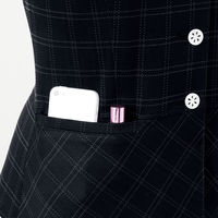 アイトス Pieds リラックスオーバーブラウス ブラック 21号 HCL6340-099 1着（直送品）