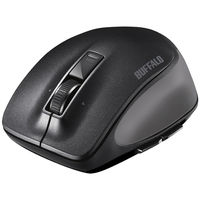 バッファロー Bluetoothマウス（静音） Premium Fitマウス ブルーLED式/5ボタン/静音タイプ ブラック BSMBB500MBK（直送品）