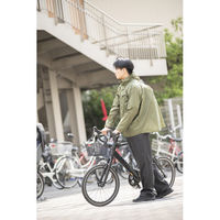 Makku（マック） くるっとパックレインスーツ カーキ×ブラック　Lサイズ　AS-7660　1着（直送品）