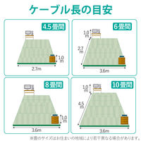 LANケーブル CAT6 3m 簡易パッケージ 爪折れ防止 ブルー LD-GPT/BU3/RS2 エレコム 1セット(20本入)（直送品）