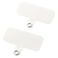 スマホ ストラップホルダー シート 1口タイプ 2枚入り タグパッチ ホワイト P-STHD1WH エレコム 1個