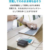 Anker モバイルバッテリー コンセント一体型 5000mAh PowerCore Fusion 5000 AC充電器 ブラック