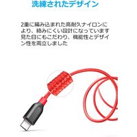 Anker USB Type-Cケーブル 1.8m 高耐久 PowerLine+ USB3.0 レッド A8169091 1本