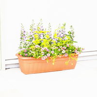 【園芸用品】アップルウェアークイーンプランター 700型 ブラウン 24L 700×300×225mm ガーデニング