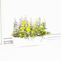 【園芸用品】アップルウェアークイーンプランター 700型 ホワイト 24L 700×300×225mm ガーデニング