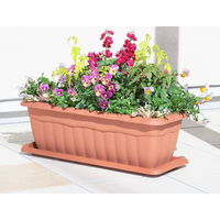 【園芸用品】アップルウェアークイーンプランター 550型 ブラウン 11L 550×225×180mm ガーデニング