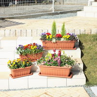 アップルウェアークイーンプレート 650型 ブラウン 640×215mm プランター用受皿