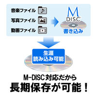 DVDドライブ DVD CD M-DISC 対応 USB2.0 書き込みソフト付 ブラック LDR-PMJ8U2LBK  5台（直送品）