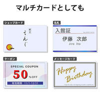 エレコム マルチカード 名刺 マット紙 厚口 白 名刺サイズ 両面印刷用 1箱（240シート入）（わけあり品）