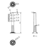 セーフラン安全用品 ソフトポール(反射タイプ) 14476 1本