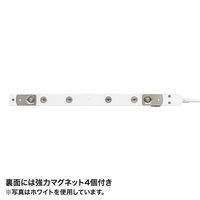 サンワサプライ スリムタップ(2P・11個口・3m・ブラック) TAP-SLIM11-3BK 1個