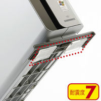 【転倒防止】サンワサプライ　滑り止め　透明両面粘着ゴム（耐震マット）　中　QL-E75CL-25　500枚（直送品）