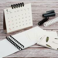 カール事務器 ルーズリング 10mm ブラック 6本入 LR-10-K 1セット(5袋)