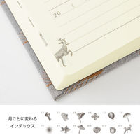 ミドリ 日記　５年連用　扉　京織 12906006 4冊（直送品）