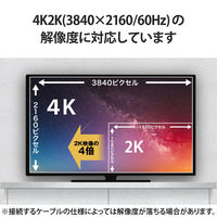 HDMI延長アダプタ L字 下向き 90度 変換 スリムコネクタ ブラック AD-HDAABS02BK エレコム 1個（直送品）