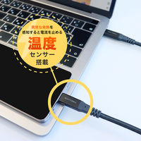 MOTTERU USB3.2Gen2×2 USB-C USB-Cケーブル1m スモーキーブラック MOT-CBCCU3G100-BK 1個