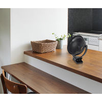 TOPLAND 17cm コンパクトファン 2WAY 卓上・クリップ扇風機 2電源対応 USB SF-DFP18 BK 1台