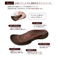 リゲッタ バックベルト付グミサンダル レッドブラウン L(24.0~24.5cm) R279-RBR-L 1足　ナースサンダル（直送品）