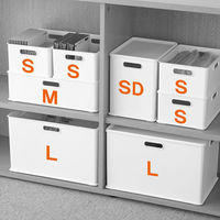 収納ケース squ+ インボックス L クリア 透明 NIB-LCL サンカ 1個（わけあり品）