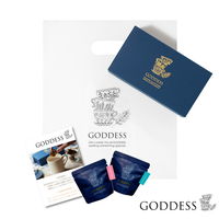 【桐箱入りギフトカード】御礼熨斗　内祝い　贈り物に　GODDESS ドリンクトッピング2種ギフトセット(キャラメルバナナ・ストロベリーバニラ（直送品）