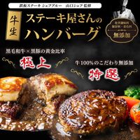 ギフトカード　御中元熨斗　ステーキ屋さんの極上＆特選牛生ハンバーグ 桔梗-Kikyo-(ハンバーグ2種計5個ソース付き)　二重封筒（直送品）