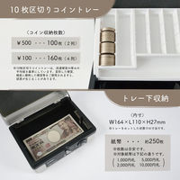 カール事務器 手提げ金庫 キャッシュボックス A6 グレー CB-8255-D 1台