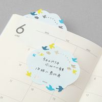 デザインフィル 付せん紙 型抜き 鳥柄 19086006 1冊