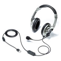 サンワサプライ USBヘッドセット MM-HSU10GMN 1個