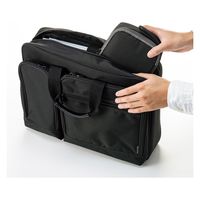 サンワサプライ トラベル小物ポーチ(W190×D135×H50mm) IN-AD8BK 1個（直送品）