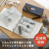 ライオン事務器 ポッケde整理 A4 マチ付 30穴 NP-3M 14733 1個(2枚)